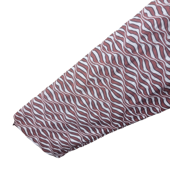 Ava & Viv Top Size 3X Long Sleeve Pull Over Brown White EUC Plus Size - Picture 3 of 8